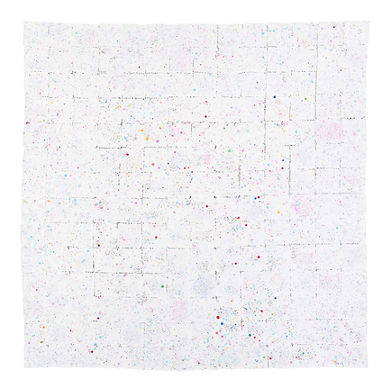 Untitled #2 (Ice Bay), 2021, Mixed media on canvas