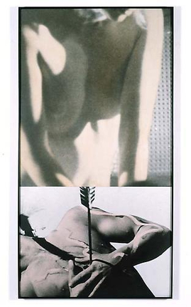 John Baldessari Woman and Man with Arrow Piercing Chest, 1984