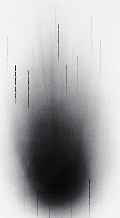 Halley_1910May10_7 2025 gelatin silver bromide print on Baryta paper in artist's raw metal frame