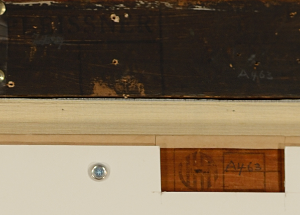 Verso detail Red House, Rindge, NH by Ogden Pleissner.