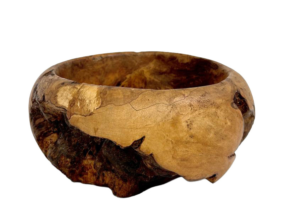 Maple Burl Wood Bowl Attributed to Mel Lindquist