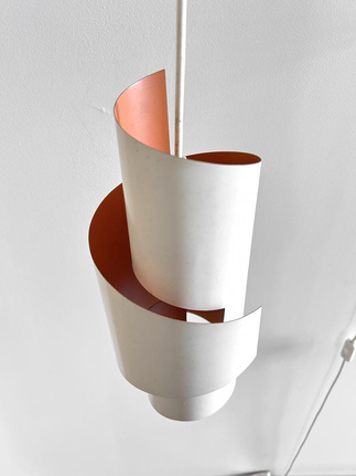 Swirl White Pendant Wall Lamps by Simon Henningsen