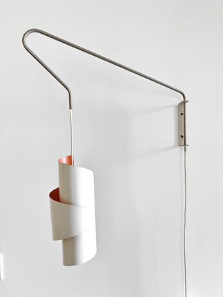 Swirl White Pendant Wall Lamps by Simon Henningsen