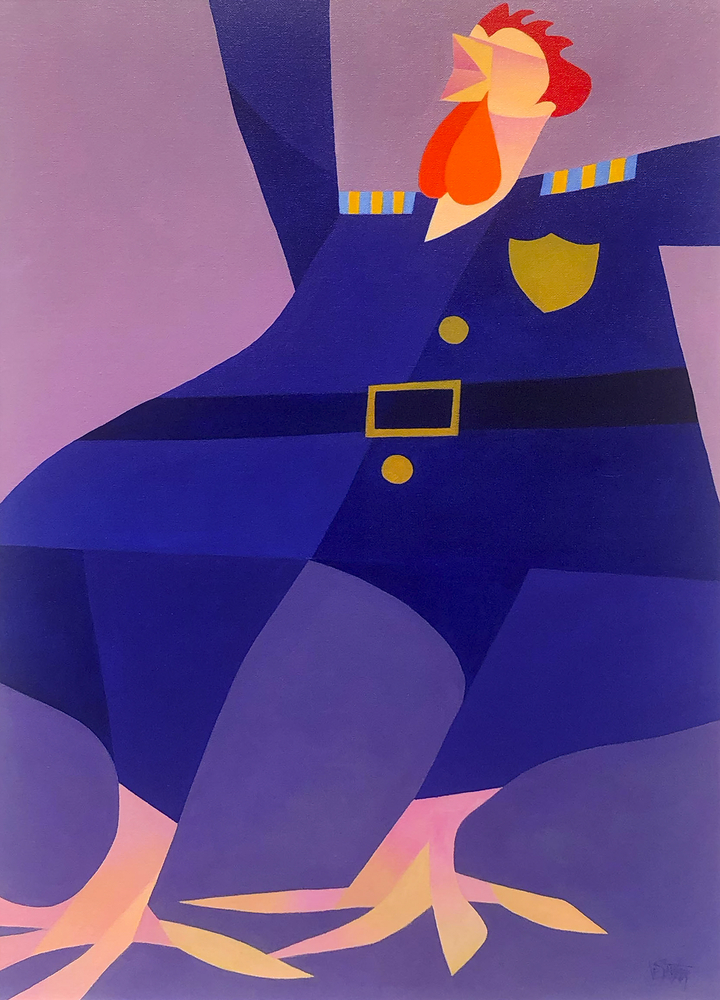 Claude Le Sauteur La satire - Satire, 2006 Oil on canvas - huile sur toile 36 x 24 in 91.4 x 61 cm