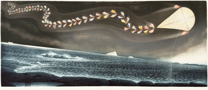 David Blackwood, March Ice Offshore: Eric Bishop’s Kite, 1998