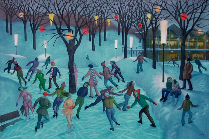 <span class=%22title%22>Skaters on Beaver Lake, Mount Royal - Patineurs sur le Lac des Castors, Mont-Royal<span class=%22title_comma%22>, </span></span><span class=%22year%22>1964 (circa)</span>