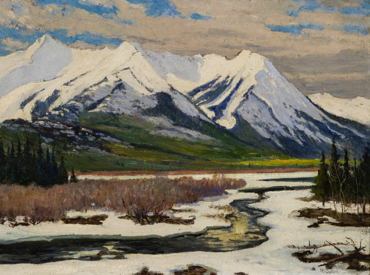 Maurice Cullen, Rockies from the Bow River, 1930 (circa)