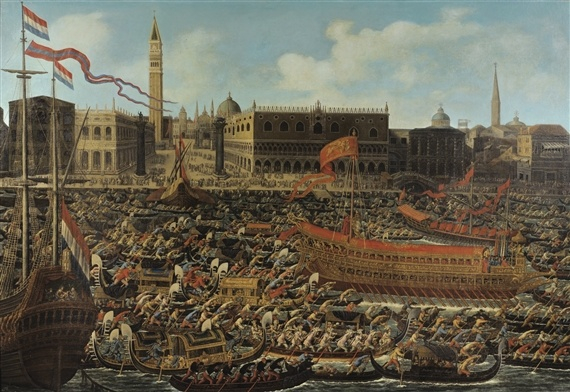 Matteo Stom Le bassin San Marco le jour de l'Ascension