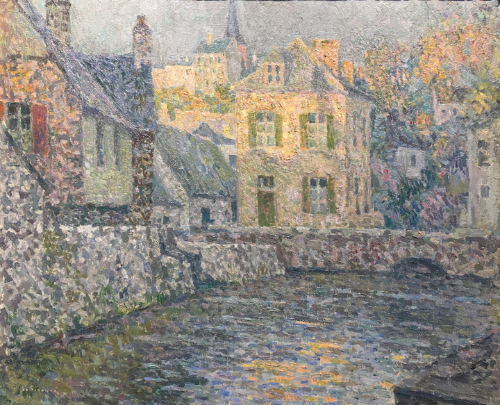 HENRI LE SIDANER Maisons sur la rivière, Falaise 1920