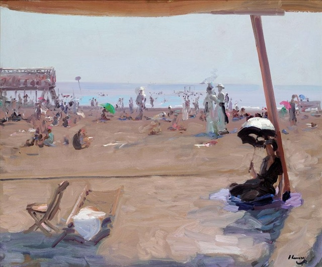 SIR JOHN LAVERY, R.A. Bathing, Lido, Venice, 1912