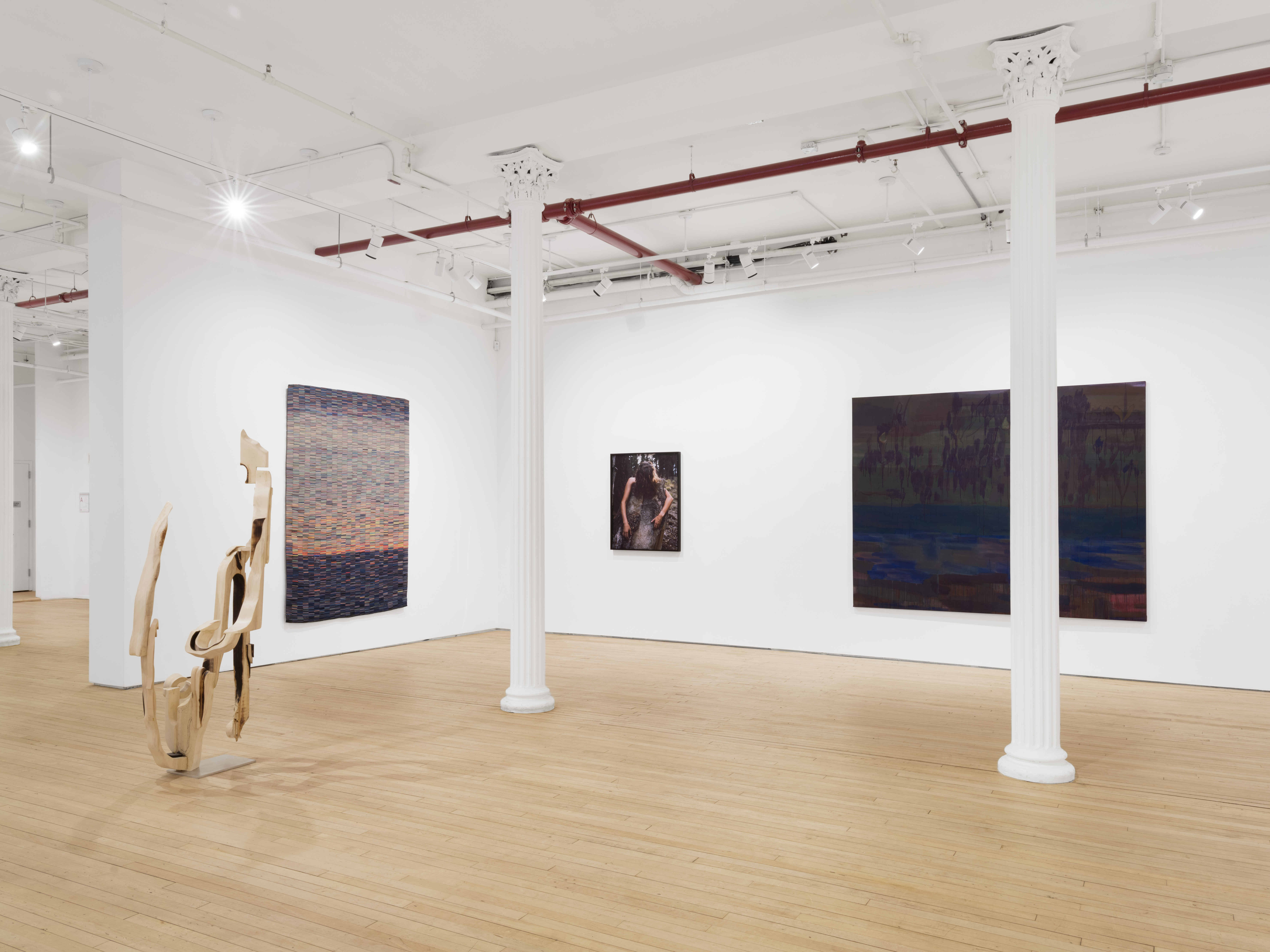 Installation view of "Braided River"