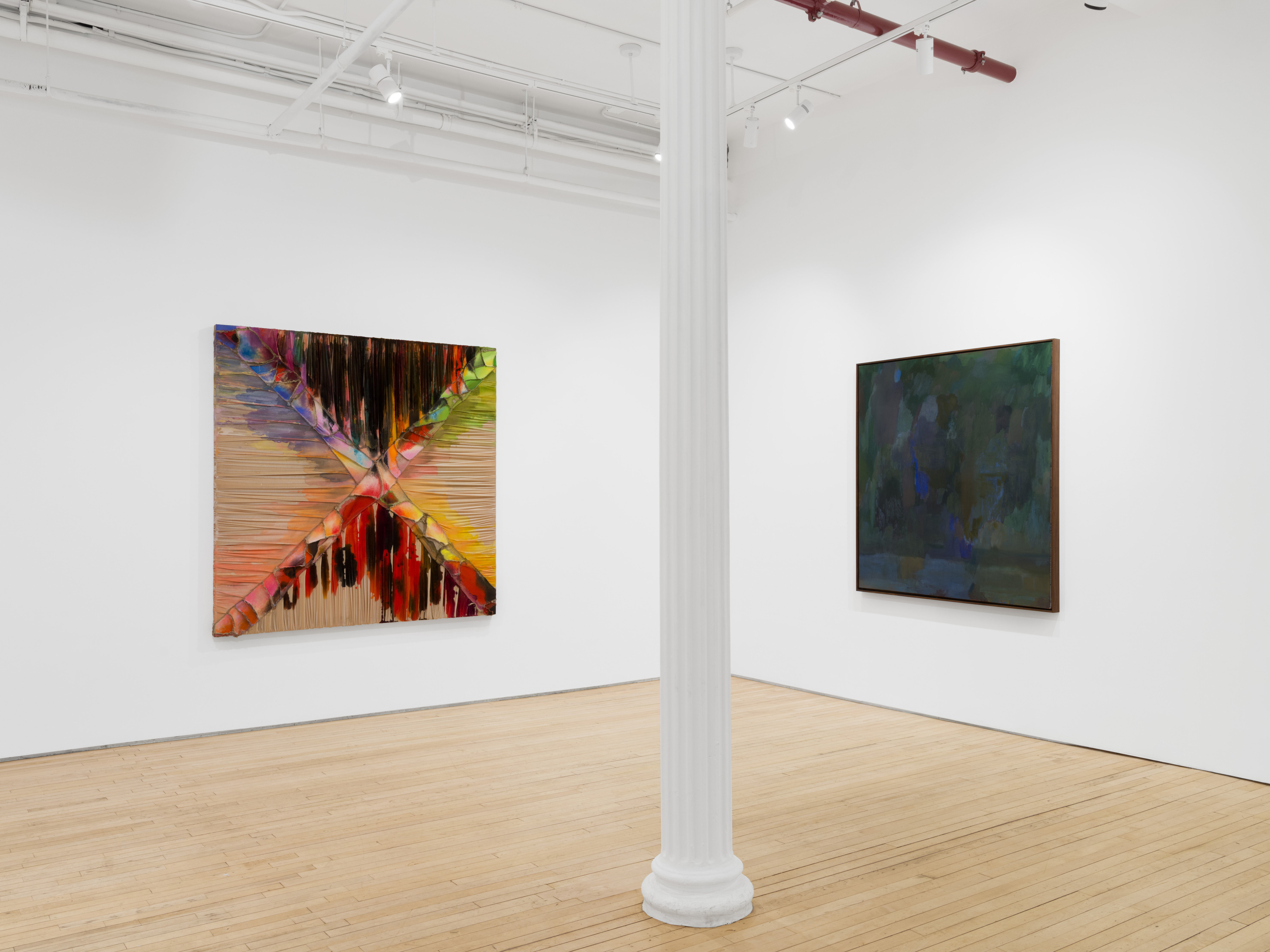 Installation view of "Braided River"