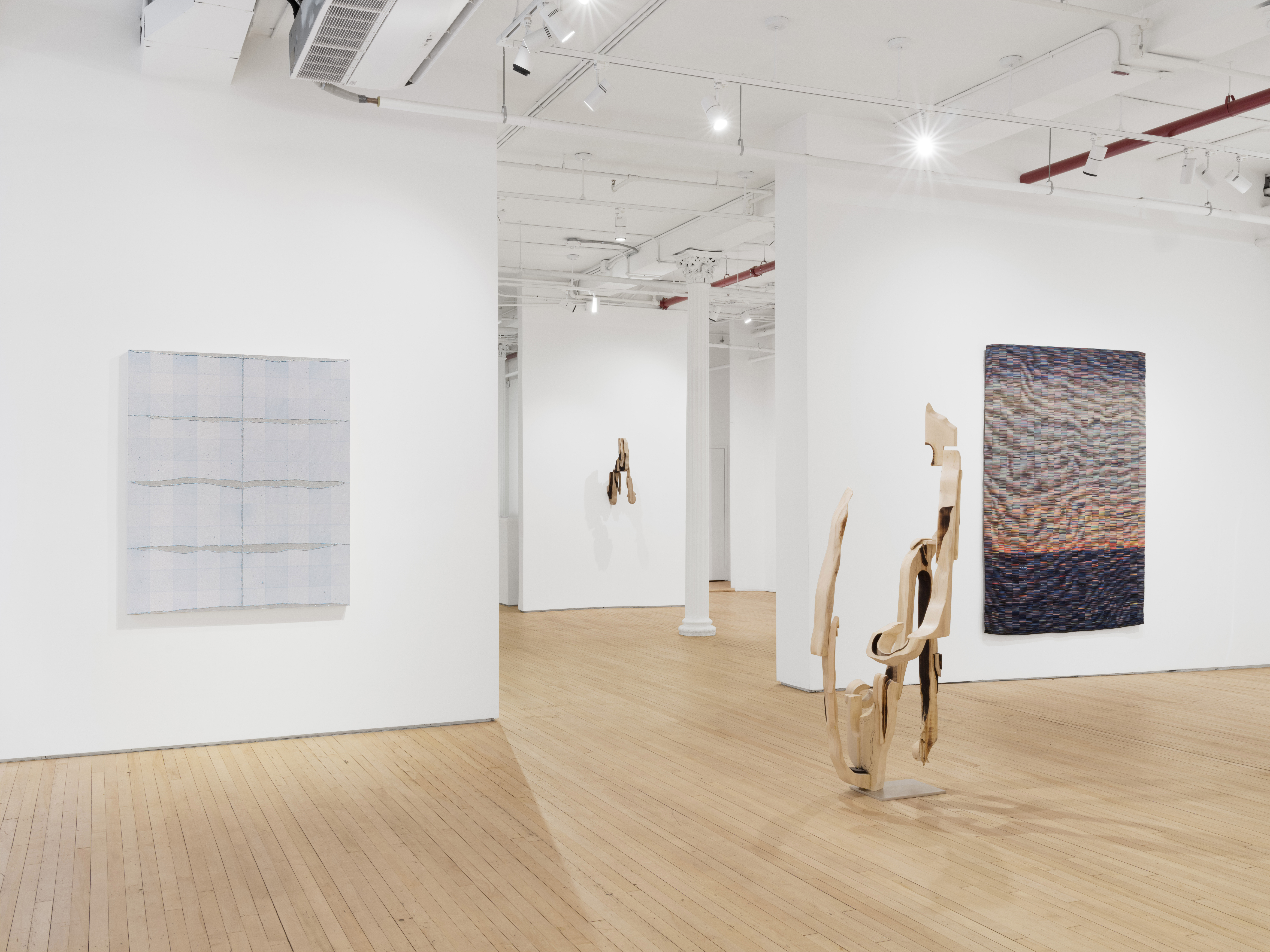 Installation view of "Braided River"