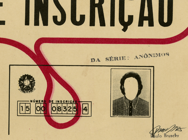 Paulo Bruscky. Da série: Anônimos # 1, década de 1980. Cortesia do artista e Galeria Nara Roesler.