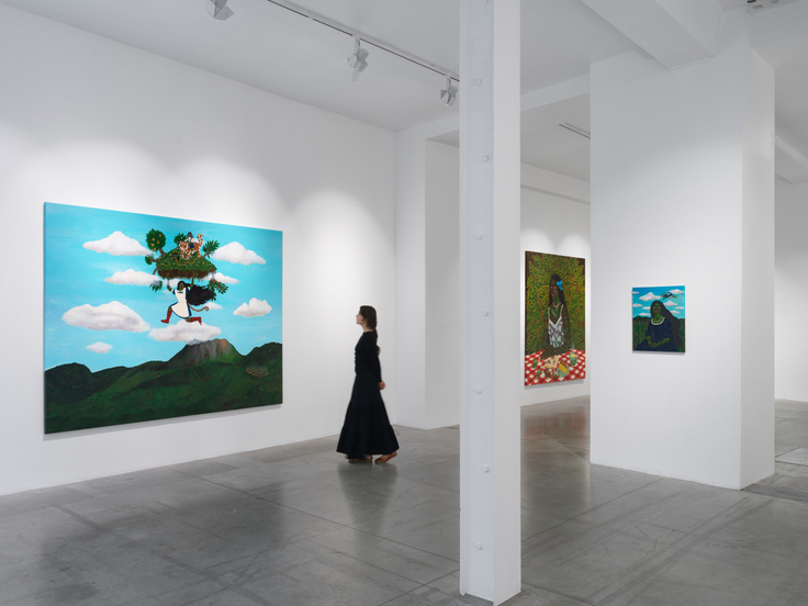 Installation view, Kelly Sinnapah Mary,&nbsp;Tout germe encore dans la nuit des terres,&nbsp;James Cohan, Paris, France,&nbsp;October 20-26, 2025