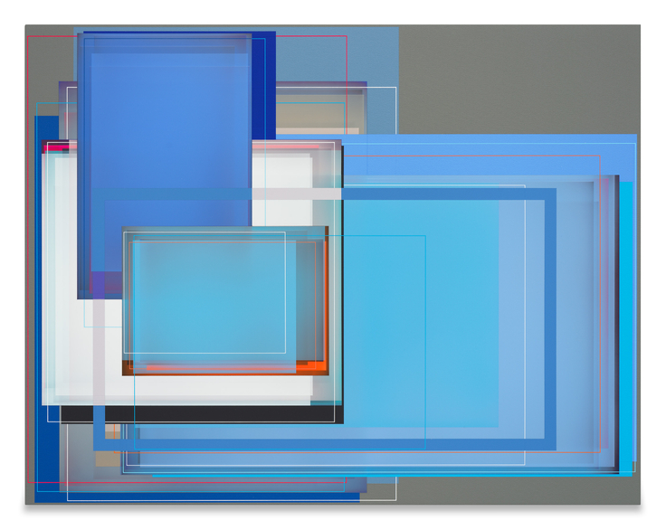 Blue Note, 2025, Acrylic on canvas, 29 x 37 inches, 73.7 x 94 cm, MMG#38331