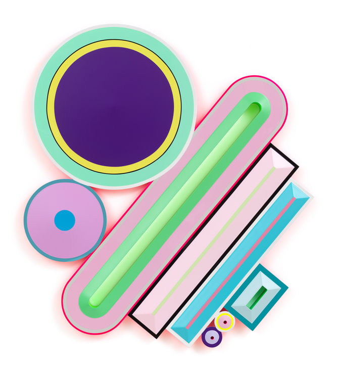 Equilibrium (P.P.L.g.), 2026, Urethane paint on wood,