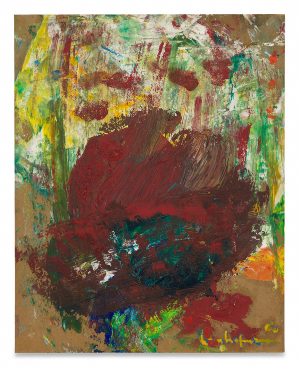 Fall, 1960, Oil on cardboard,