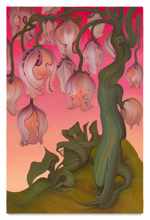 Flowering Tree, 2025, Enamel on canvas,