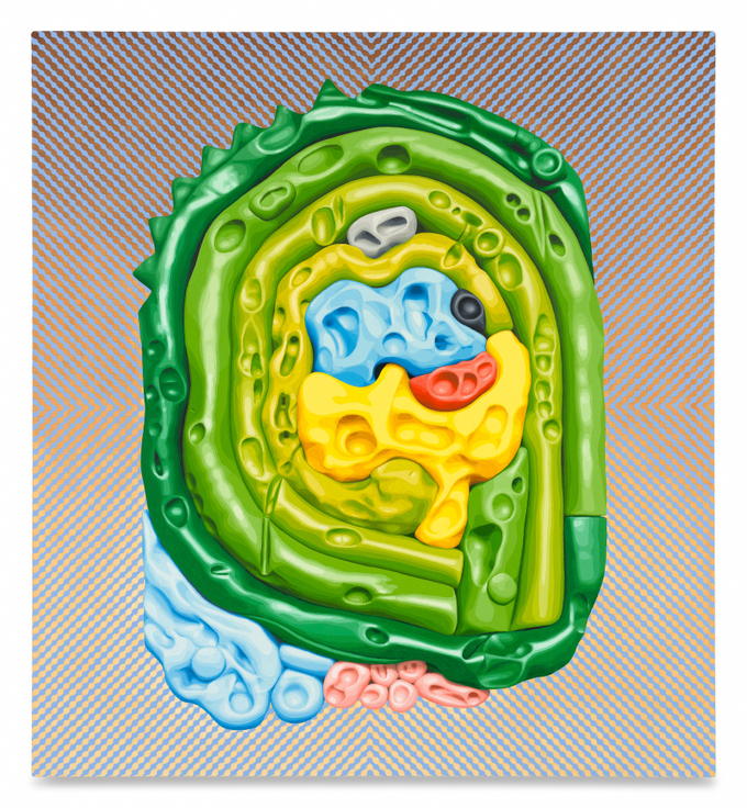 Orbitwaffle, 2026, Oil on canvas,