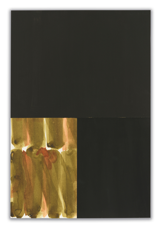 Strata 1, 2024, Watercolor and gouache on paper,