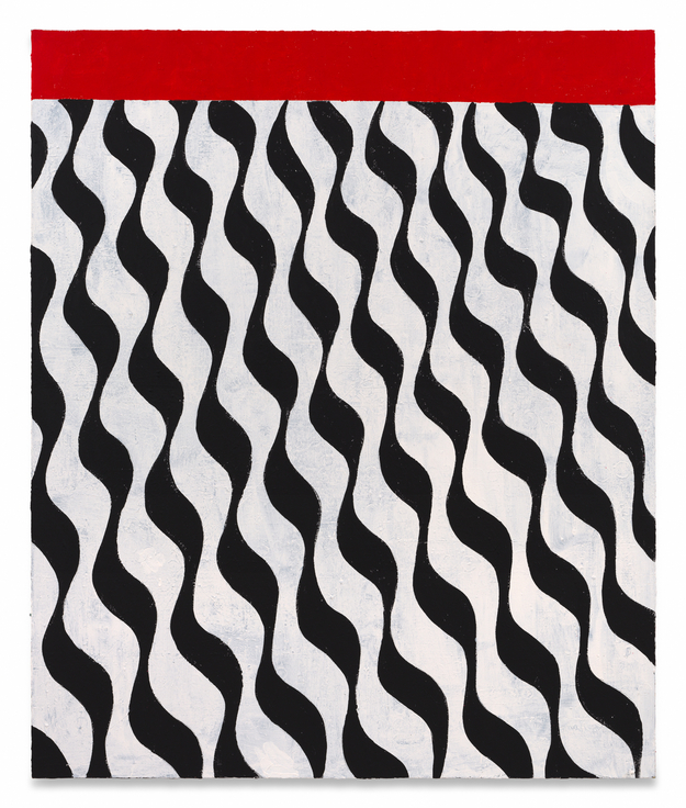 Snakes Crawl, 2025, Acrylic and marble dust on canvas,