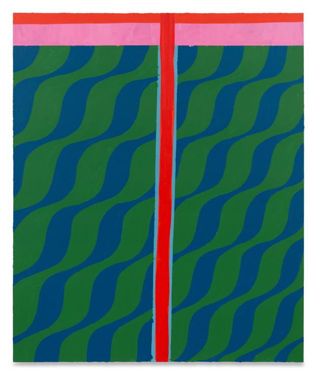 Palm Desert (I can hear the grass grow), 2025, Acrylic and marble dust on canvas, 72 x 60 inches, 182.9 x 152.4 cm, MMG#38311