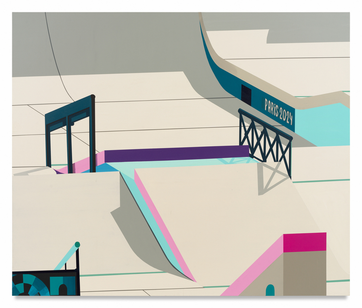 Paris Sk8, 2025, Acrylic on canvas,