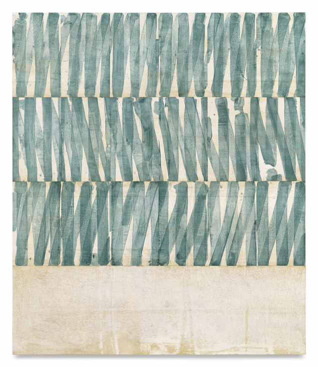 Untitled (4 Bands Blue Salt), 2025,