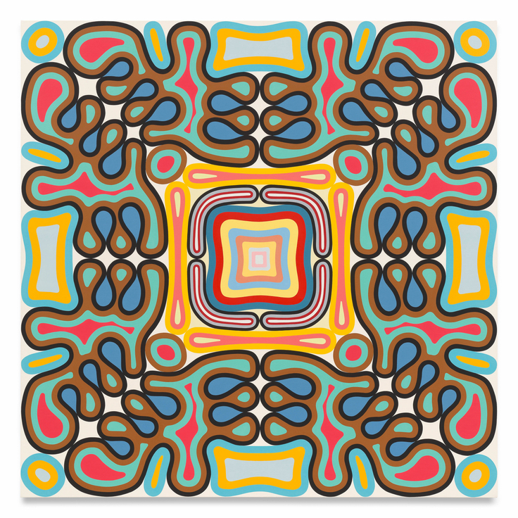 All Day Sucker, 2025, Oil on canvas, 60 x 60 inches, 152.4 x 152.4 cm, MMG#38289