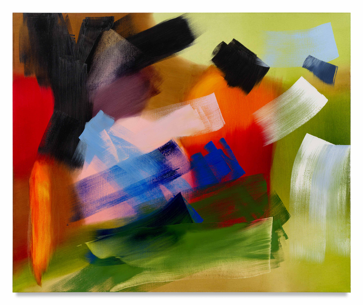 Fire Fangled Feathers, 2025, Oil on linen,