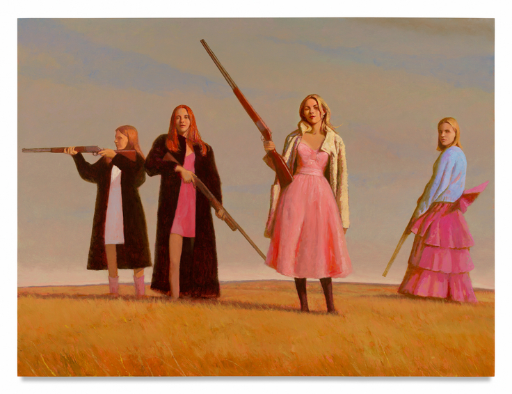 The Debutantes Study, 2026, Oil on panel,
