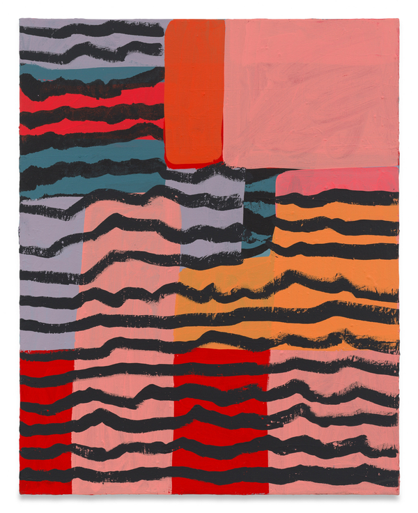 The Letter, 2025, Acrylic and marble dust on canvas, 30 x 24 inches, 76.2 x 61 cm, MMG#38308