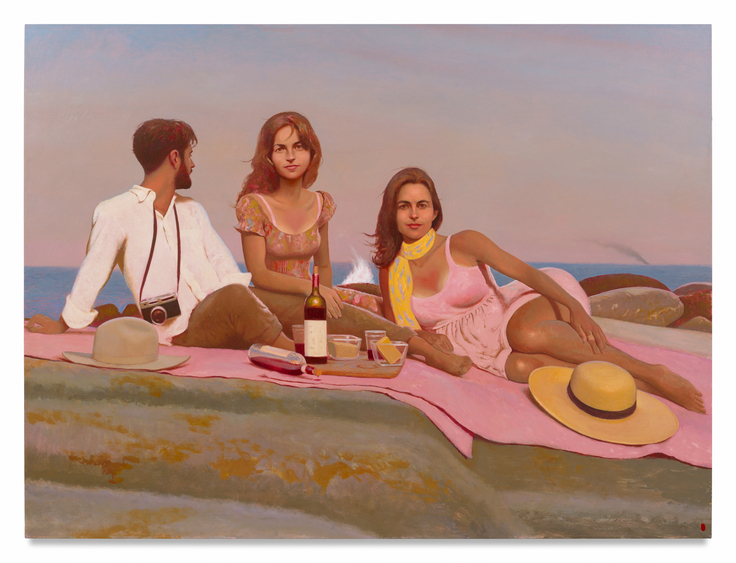 Wild Love, 2025, Oil on linen, 60 x 80 inches,