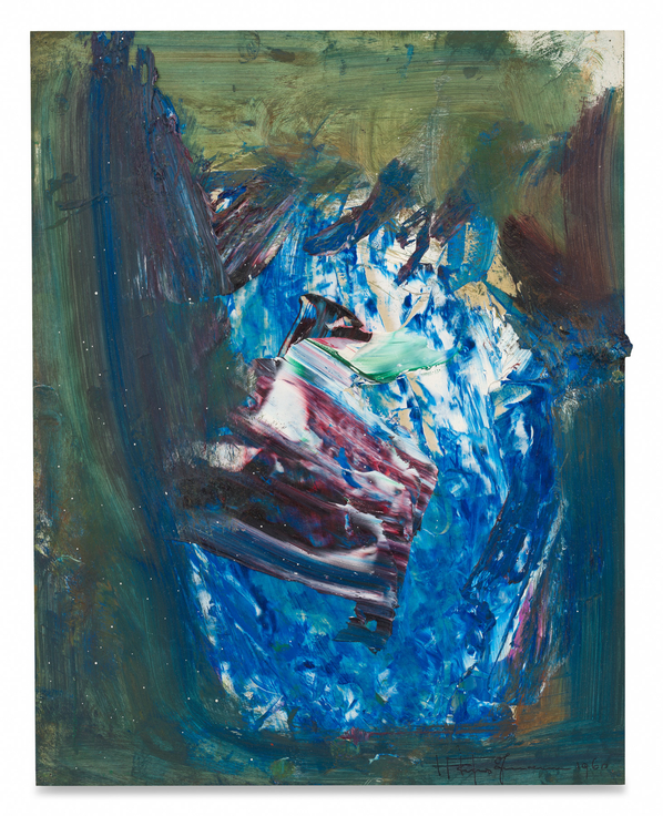 Stormy Blue, 1960, Oil on board,