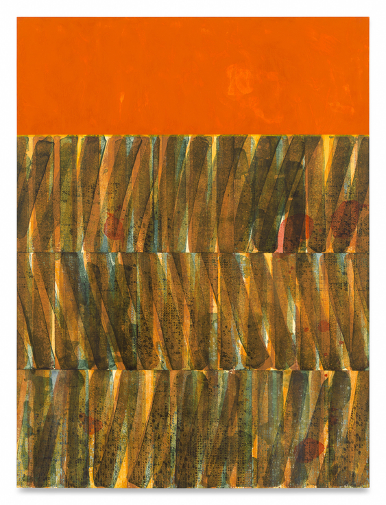 Untitled (4 Bands Burnt Orange Sediment), 2025,