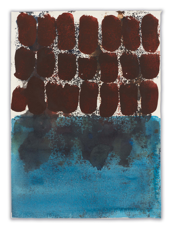 Strata 65, 2025, Watercolor on paper,