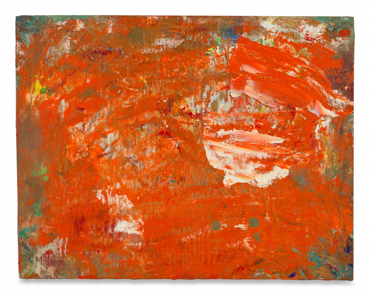 Shimmering Red, 1952, Oil on panel,