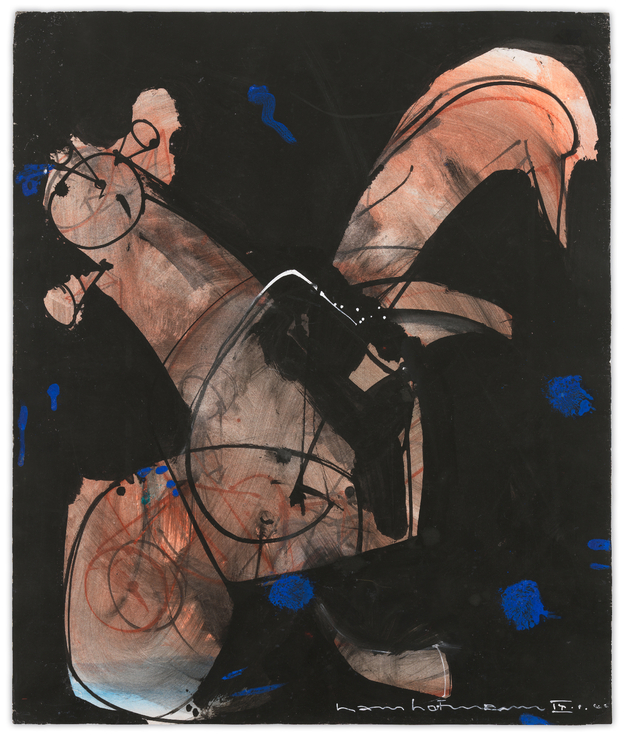 White in Black, 1945, Gouache and ink on paper, 25 3/4 x 22 inches, 65.4 x 55.9 cm, AMY#15505