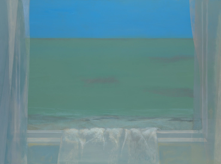 David Tindle  By the Sea  Egg tempera  50.5 x 70.5 cm