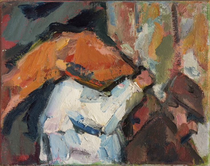 Arnold van Praag  Bringing in the Meat, 2008  Oil on canvas  30 x 38 cm