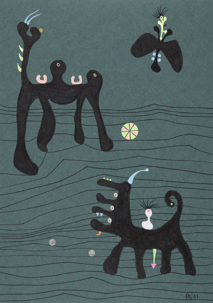 Beware of the Dog  2001  Ink  30 x 21cm