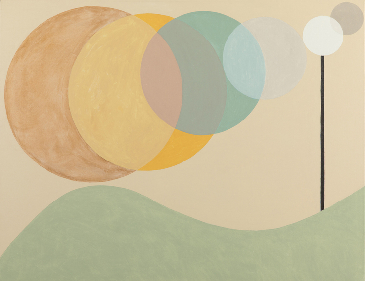 Burst  2016  Oil on canvas  71 x 92 cm