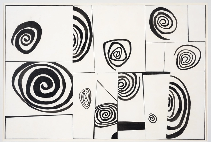 Robert Adams  Untitled, c.1952  Ink and collage on paper  41 x 61 cm