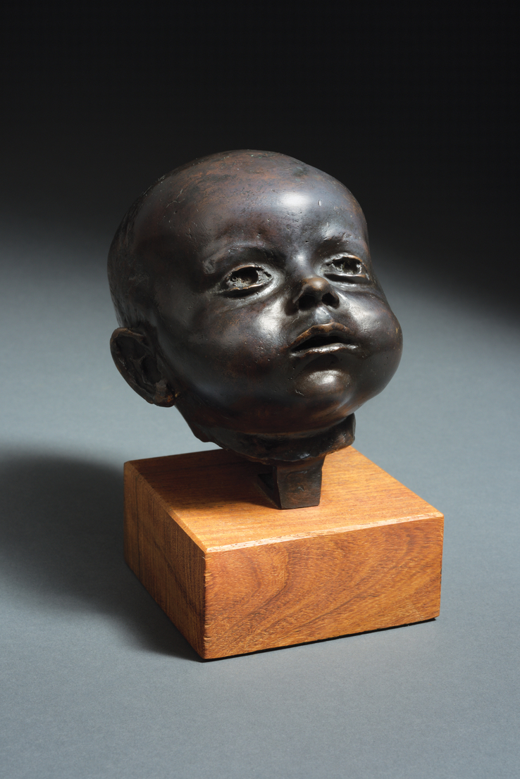 Leon Underwood  Three Months (Baby's Head), 1941  Bronze  18 x 15 x 13 cm  From the edition of 7  Signed