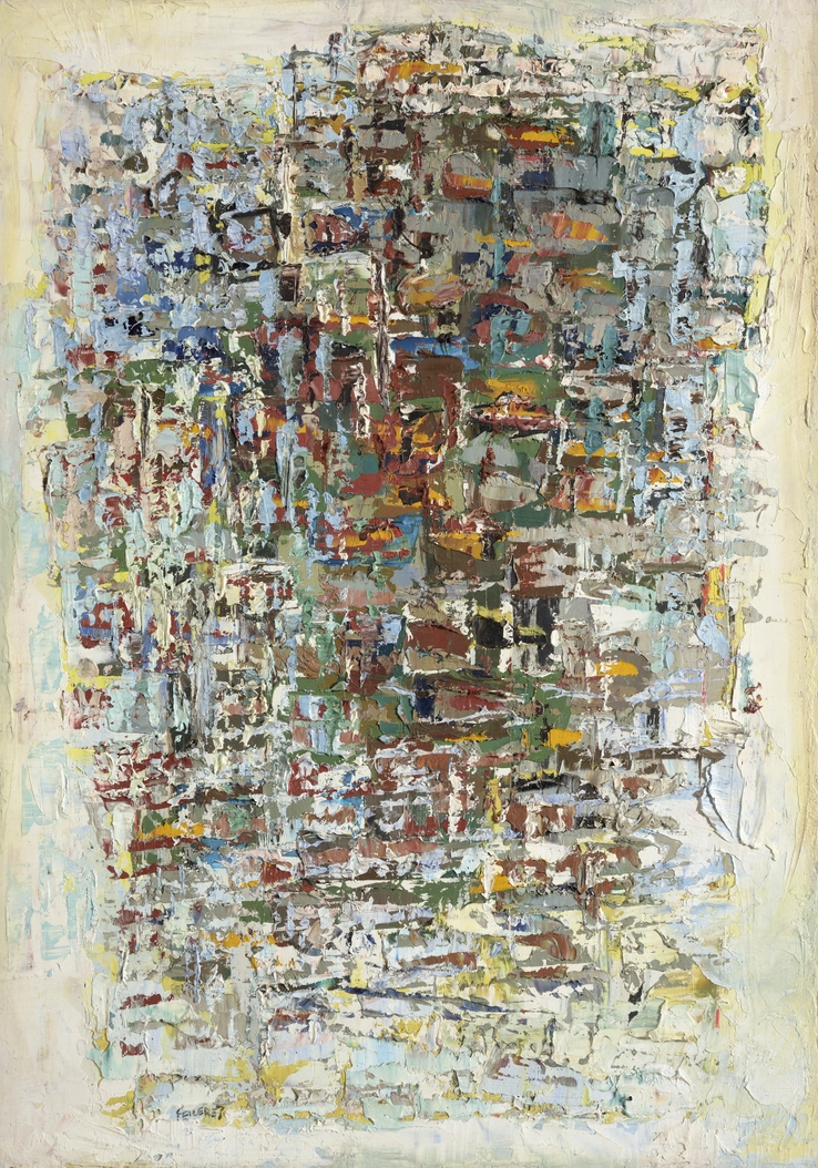 Paul Feiler  Spring Landscape, 1957  Oil on board  52 x 45 cm  Signed and dated lower left; titled verso