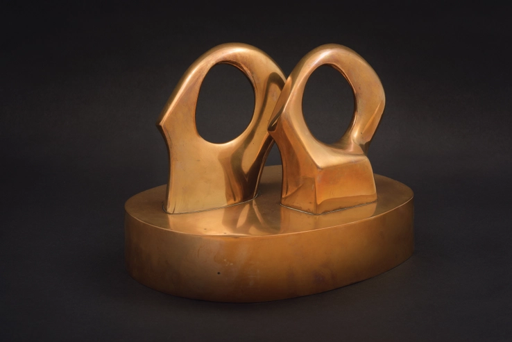 Henry Moore  Maquette for Double Oval, 1966  Bronze  24 cm  From the edition of 9 casts  Signed