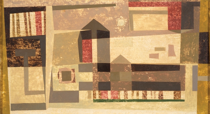 Thurloe Conolly  Painting No. XXXVII, 1953  Oil on board  24 x 45 cm  Signed, titled, and dated verso