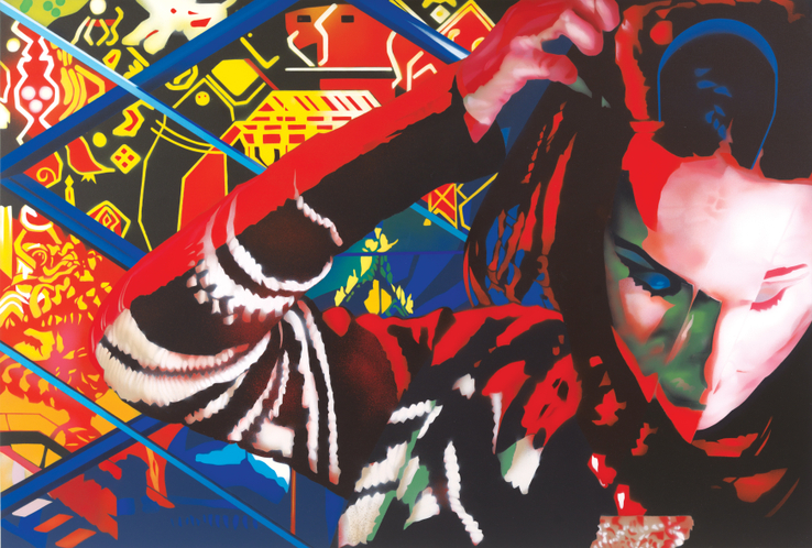 Brendan Neiland  Consuella, 2014  Acrylic on canvas  121 x 183 cm