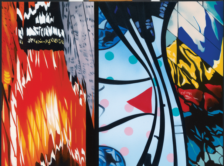 Brendan Neiland  Kaleidoscope, 2015  Acrylic on canvas  45.5 x 61 cm